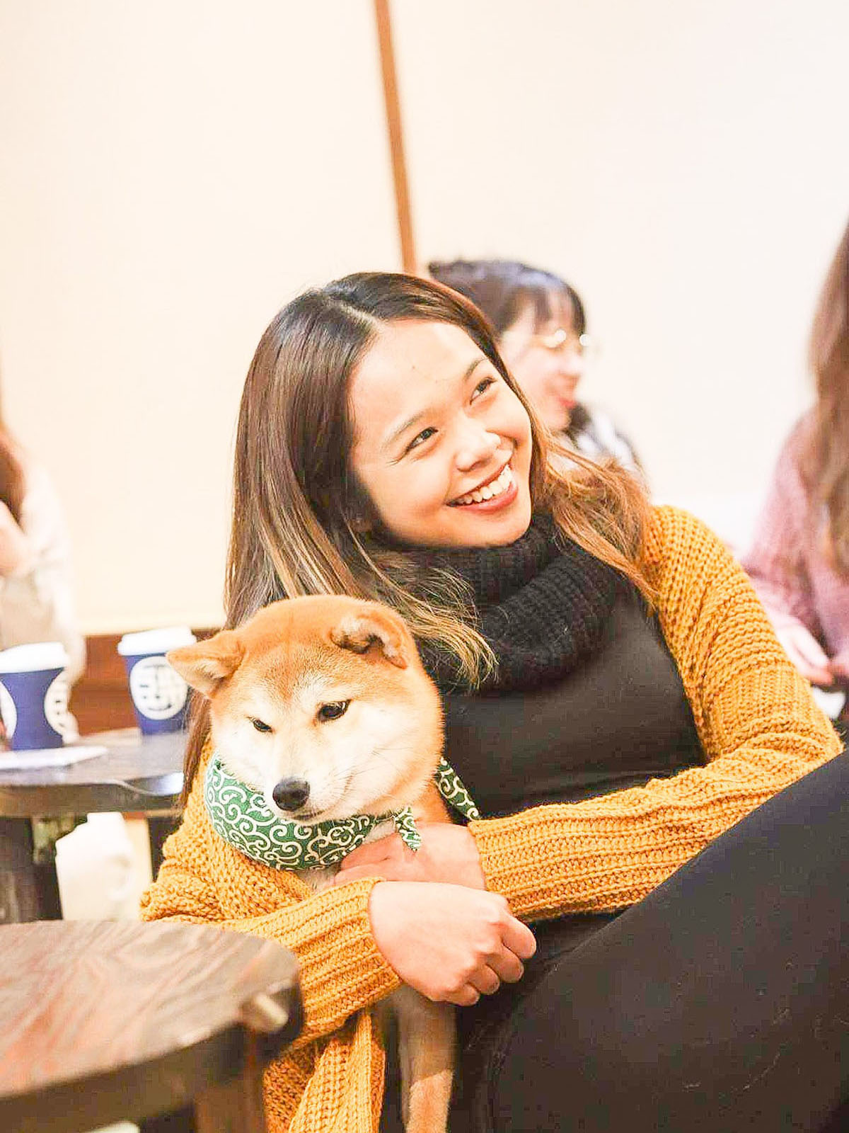 Student with shiba inu