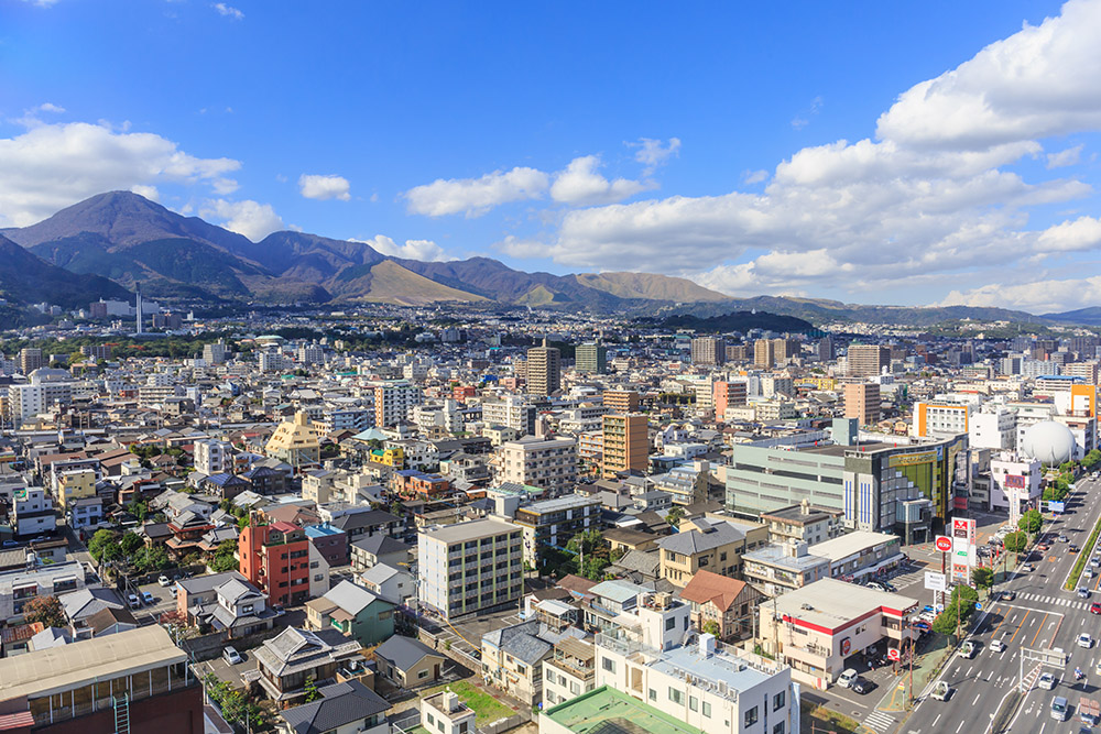 Pedesaan Kota Beppu Jepang